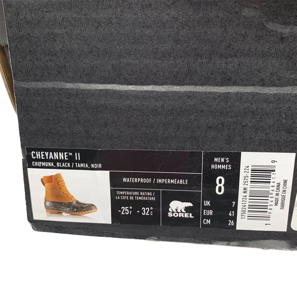Sorel Cheyanne II Waterproof Lace Rain Snow Winter Boots  Men’s 8 NEW - Picture 11 of 11